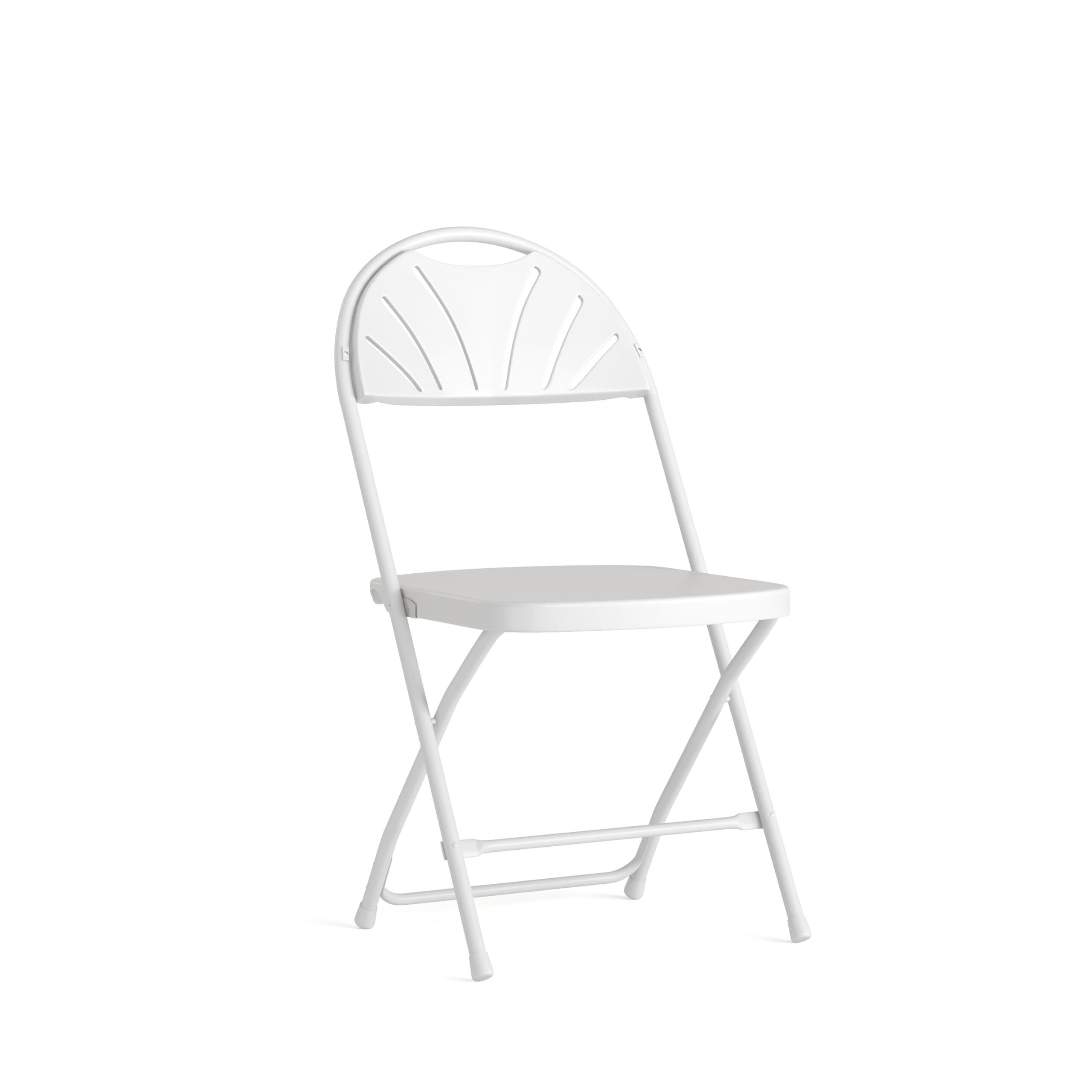 White Fan back Chairs