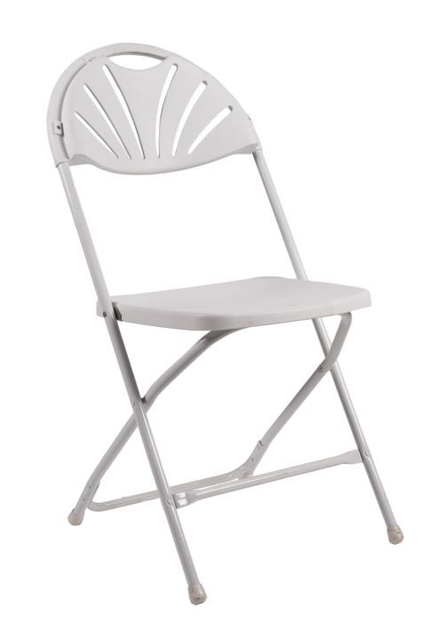 White Fan back Chairs