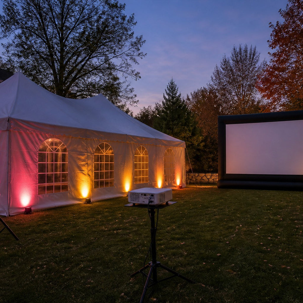 Backyard Movie Night rental Putnam CT