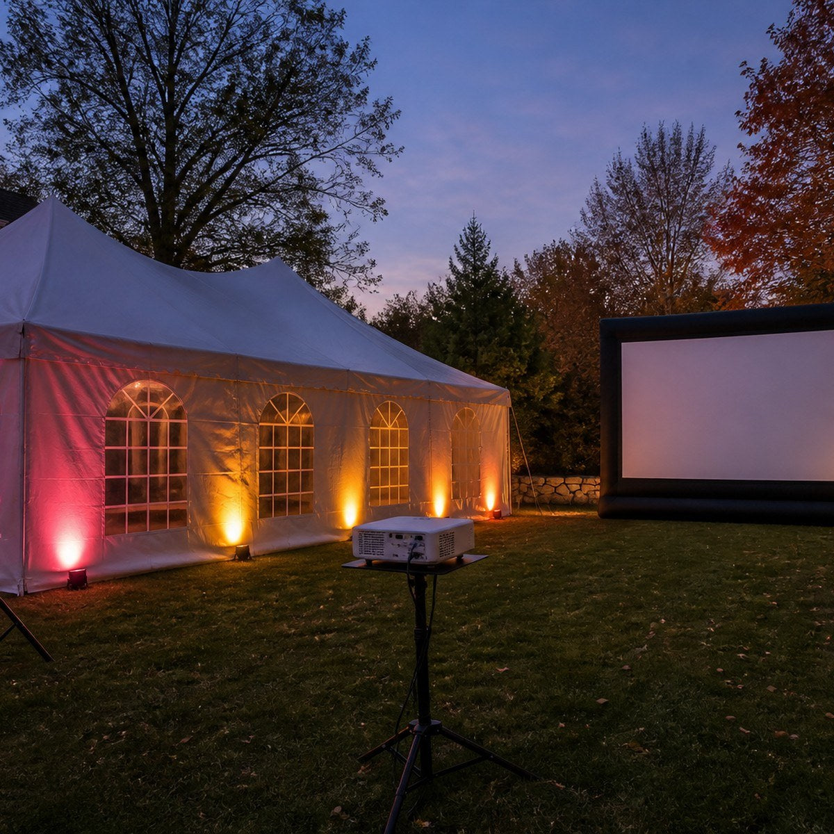 Backyard Movie Night rental Putnam CT
