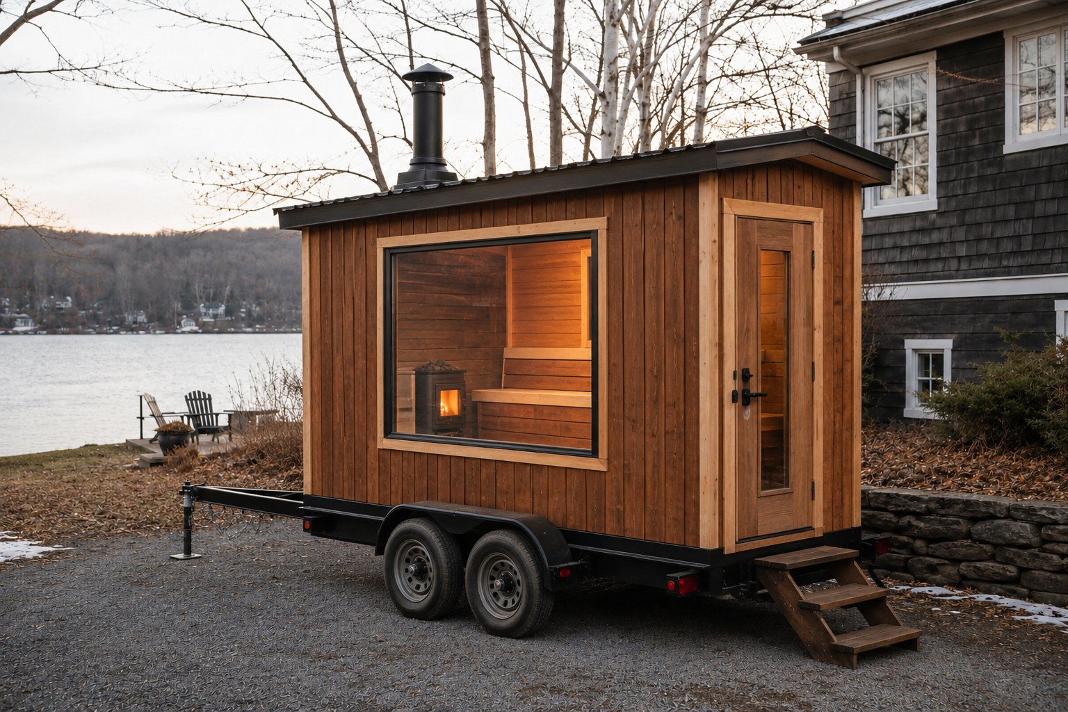 Poppin Off trailer sauna